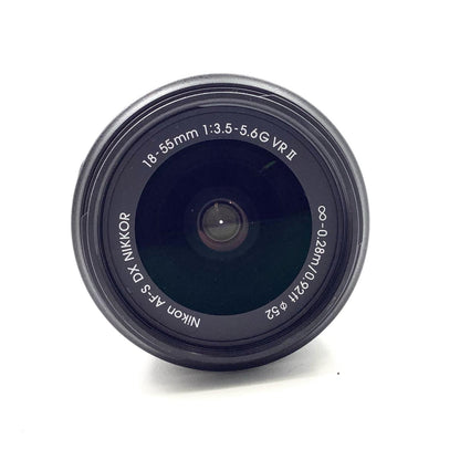 【全額返金保証】【最速発送】Nikon AF-S DX NIKKOR 18-55mm f/3.5-5.6G VR II 美品 動作確認済