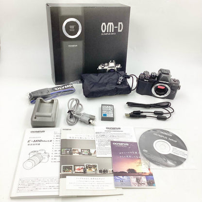 【全額返金保証】【最速発送】OLYMPUS デジタル一眼 OM-D E-M10 Mark II ボディ ブラック 美品 動作確認済