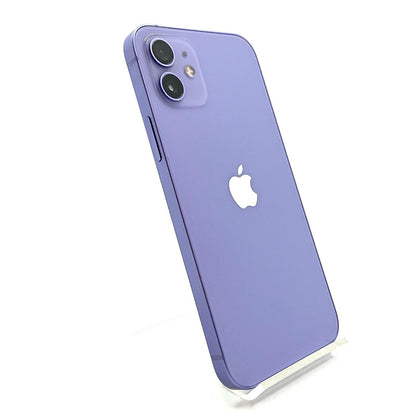 【全額返金保証】【最速発送】Apple iPhone iPhone 12 64GB パープル Softbank 白ロム 動作確認済 84%