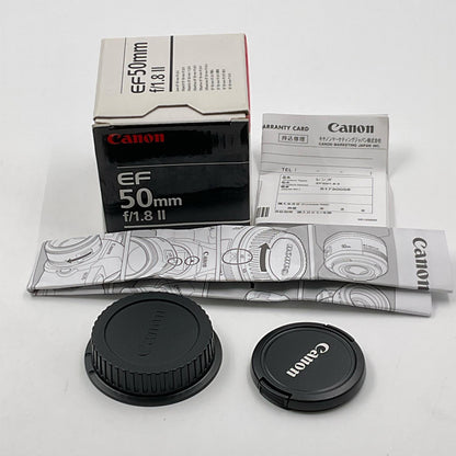【全額返金保証】【最速発送】Canon EF50mm F1.8 II 超美品 動作確認済