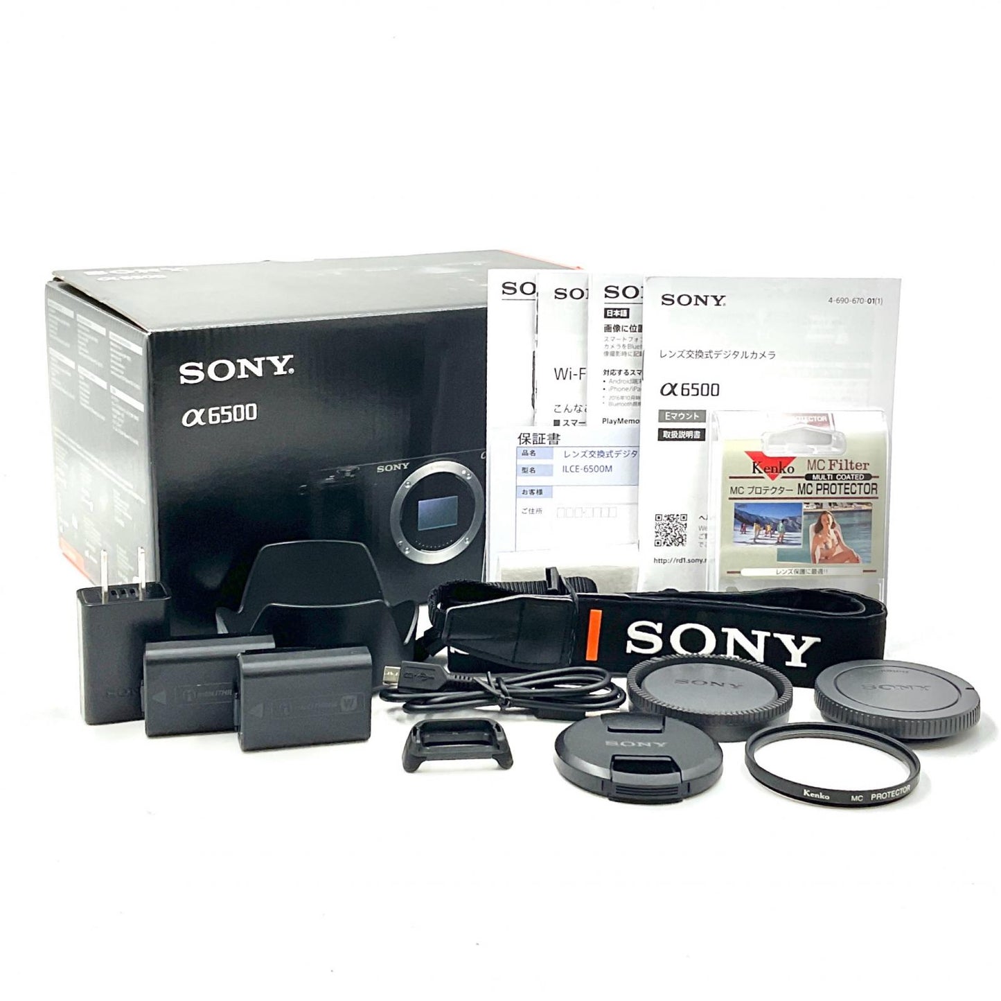 【全額返金保証】【最速発送】Sony デジタル一眼 α6500 ILCE-6500M 高倍率ズームレンズキット ブラック 美品 動作確認済