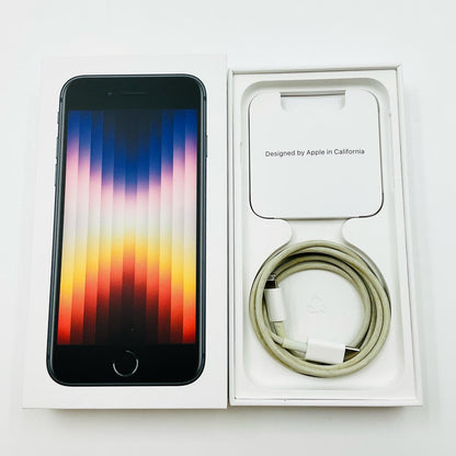 【全額返金保証】【最速発送】Apple iPhone iPhone SE（第3世代） 128GB ミッドナイト SIMフリー 動作確認済 83%