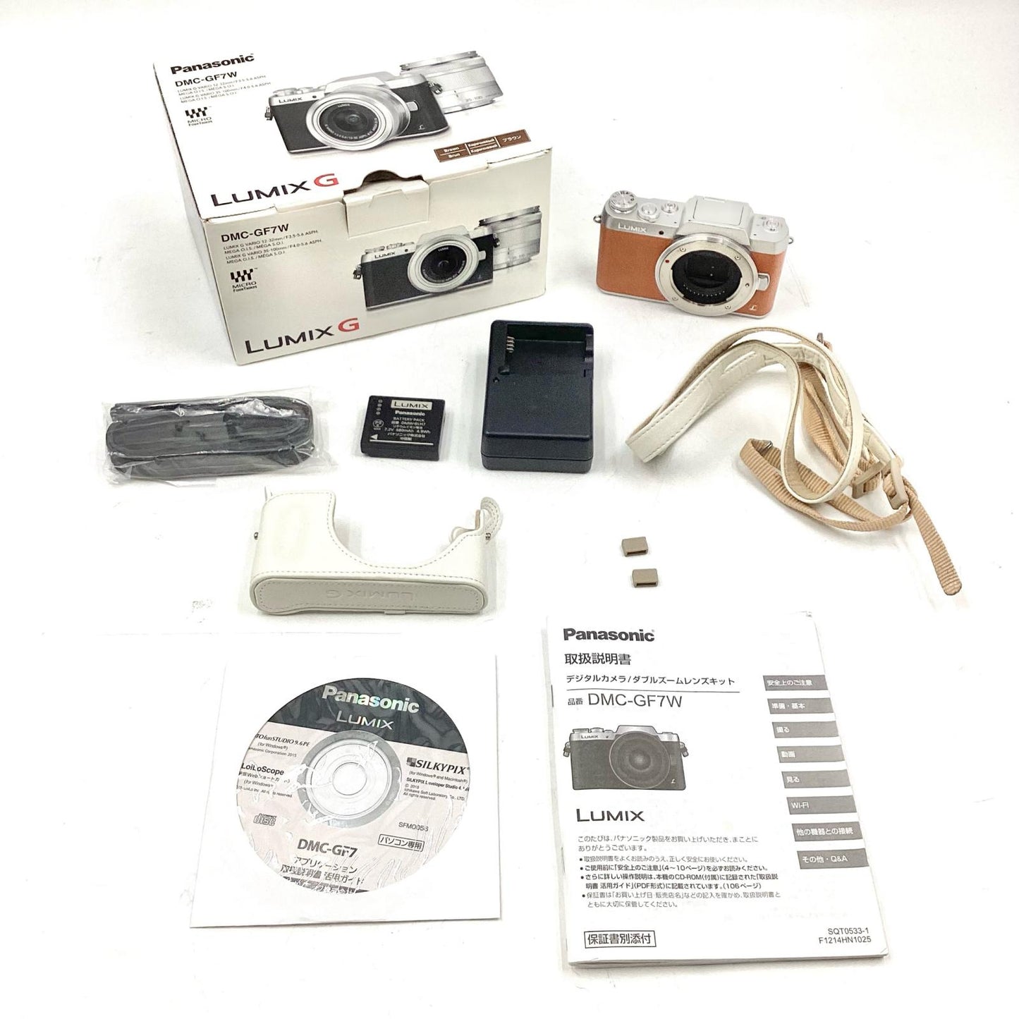 【全額返金保証】【最速発送】Panasonic デジタル一眼 LUMIX DMC-GF7 ボディ [ブラウン] 動作確認済