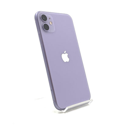 【全額返金保証】【最速発送】Apple iPhone iPhone 11 128GB パープル au 白ロム 動作確認済 84%