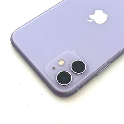 【全額返金保証】【最速発送】Apple iPhone iPhone 11 128GB パープル Softbank SIMフリー 白ロム 動作確認済 76%