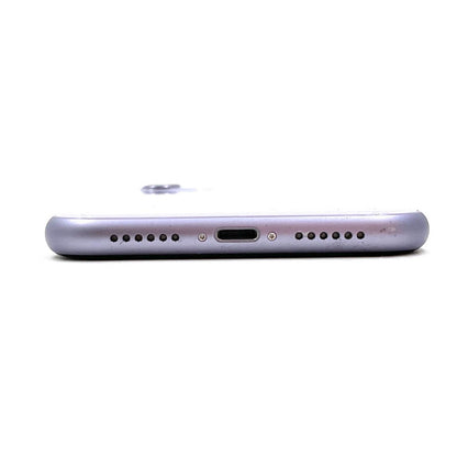 【全額返金保証】【最速発送】Apple iPhone iPhone 11 128GB パープル au 白ロム 動作確認済 84%
