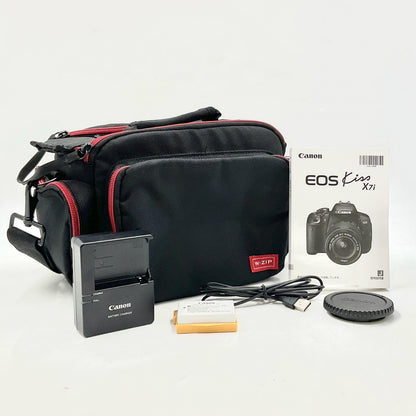 【全額返金保証】【最速発送】Canon デジタル一眼 EOS Kiss X7i ボディ ブラック 美品 動作確認済