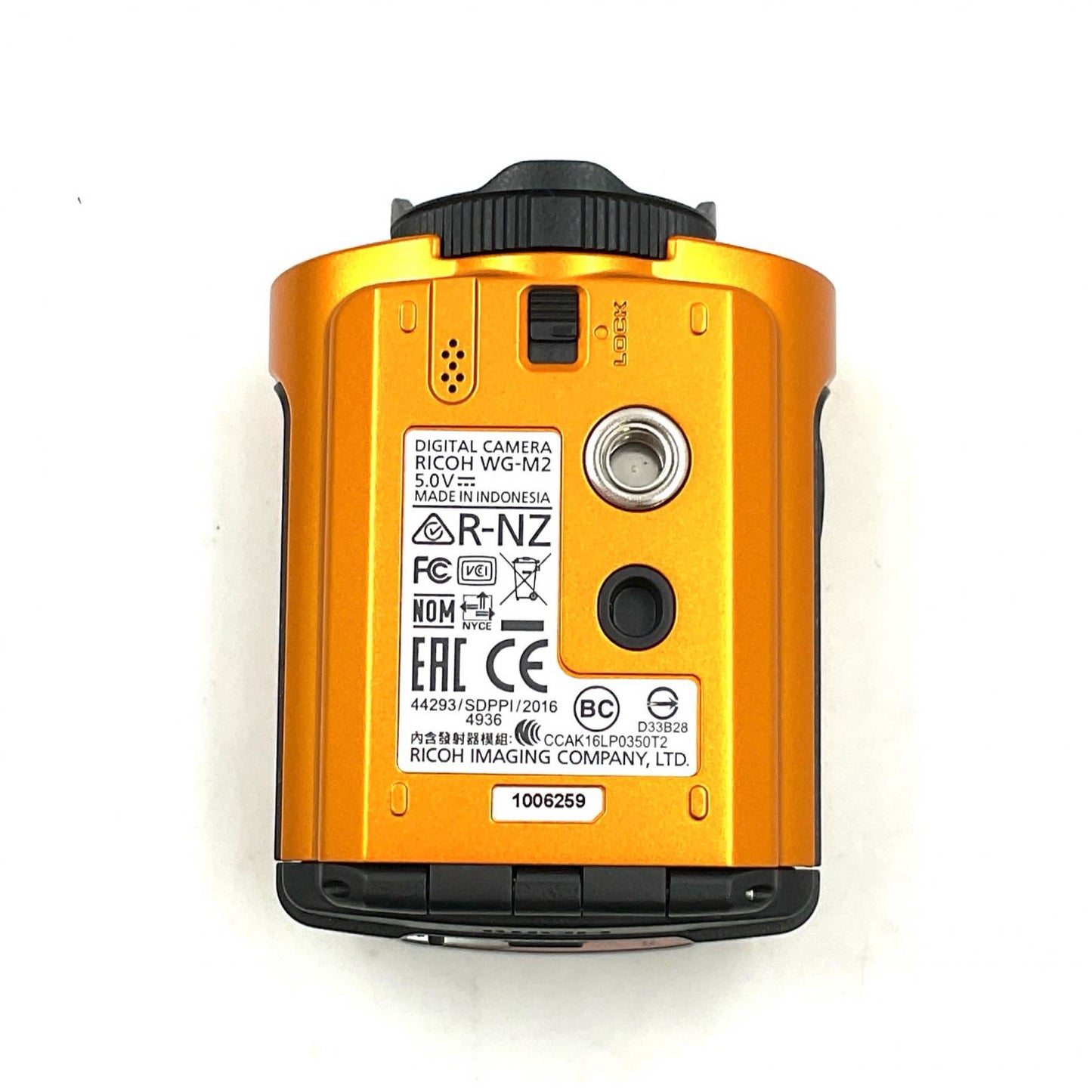 【全額返金保証】【最速発送】RICOH WG-M2[オレンジ] 動作確認済