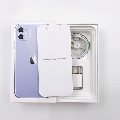 【全額返金保証】【最速発送】Apple iPhone iPhone 11 256GB パープル docomo 白ロム 動作確認済 76%