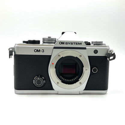 【全額返金保証】【最速発送】OM SYSTEM デジタル一眼 OM-3 ボディ シルバー 美品 動作確認済