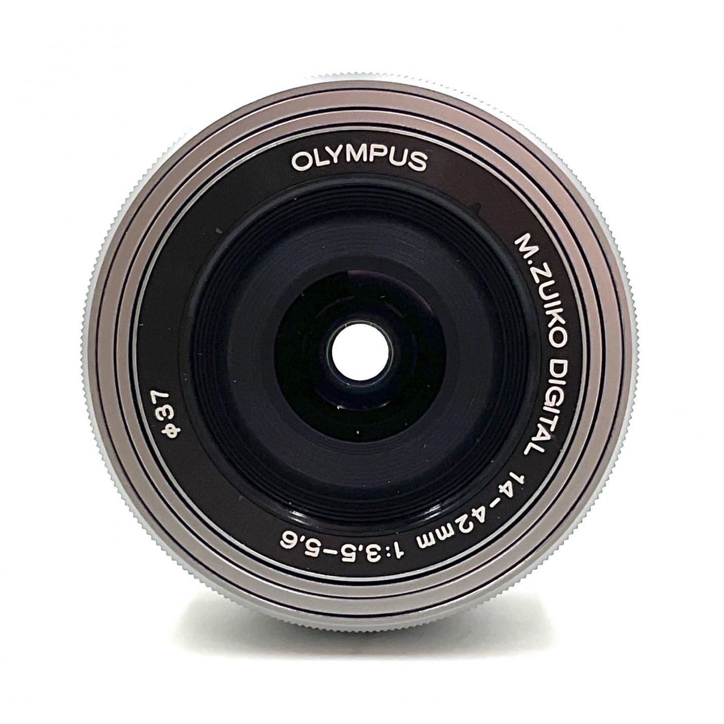 【全額返金保証】【最速発送】OLYMPUS M.ZUIKO DIGITAL ED 14-42mm F3.5-5.6 EZ [シルバー] 美品 動作確認済
