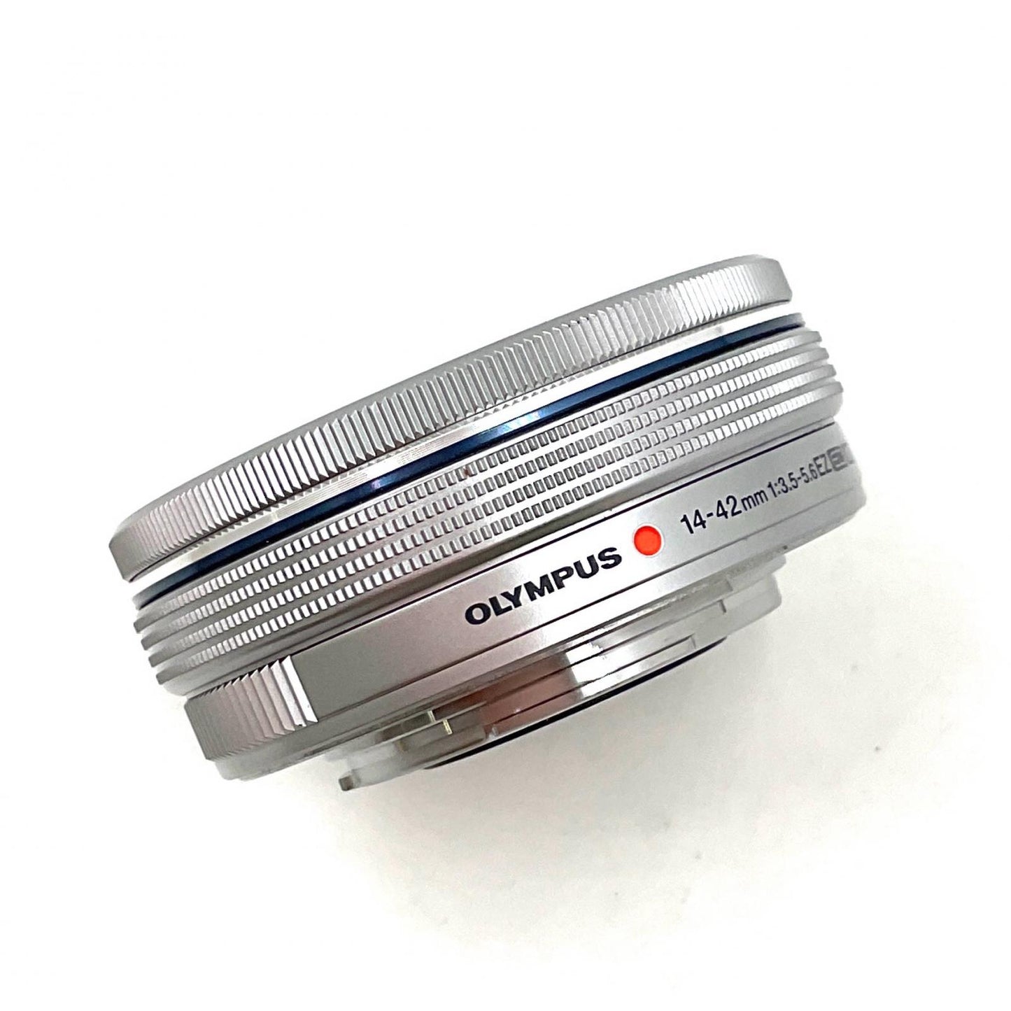 【全額返金保証】【最速発送】OLYMPUS M.ZUIKO DIGITAL ED 14-42mm F3.5-5.6 EZ [シルバー] 美品 動作確認済