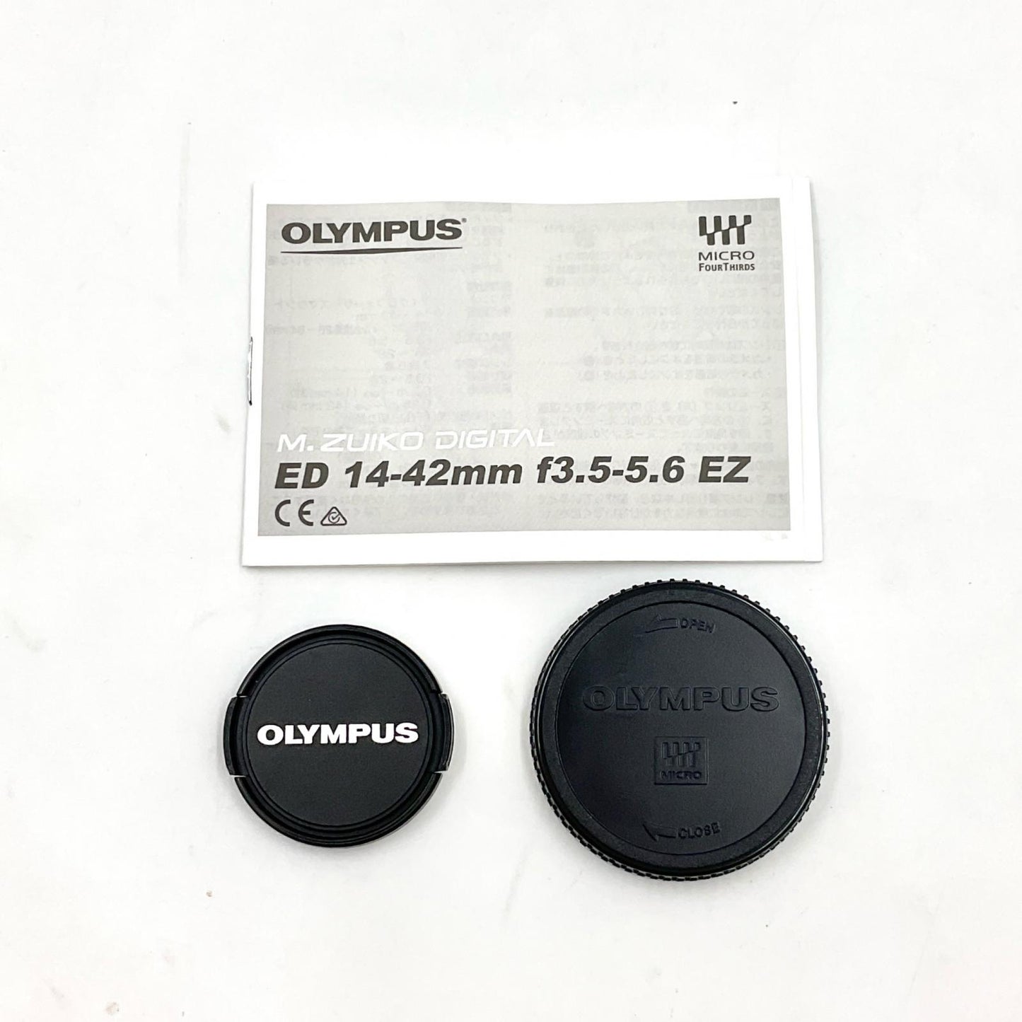 【全額返金保証】【最速発送】OLYMPUS M.ZUIKO DIGITAL ED 14-42mm F3.5-5.6 EZ [シルバー] 美品 動作確認済