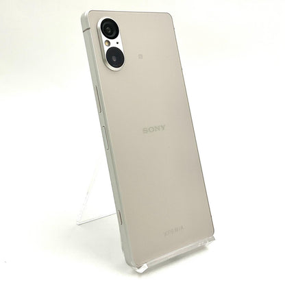 【全額返金保証】【最速発送】Sony Xperia 5 V  256GB プラチナシルバー SIMフリー XQ-DE44 美品 動作確認済