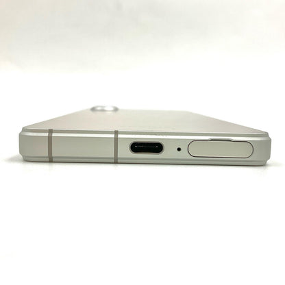 【全額返金保証】【最速発送】Sony Xperia 5 V  256GB プラチナシルバー SIMフリー XQ-DE44 美品 動作確認済