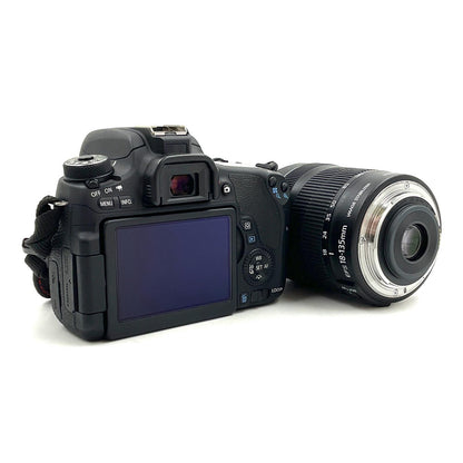 【全額返金保証】【最速発送】Canon デジタル一眼 EOS 8000D EF-S18-135 IS STM レンズキット ブラック 美品 動作確認済