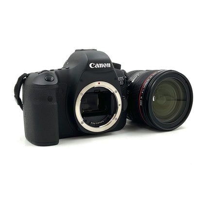 【全額返金保証】【最速発送】Canon デジタル一眼 EOS 6D EF24-70L IS USM レンズキット ブラック 美品 動作確認済