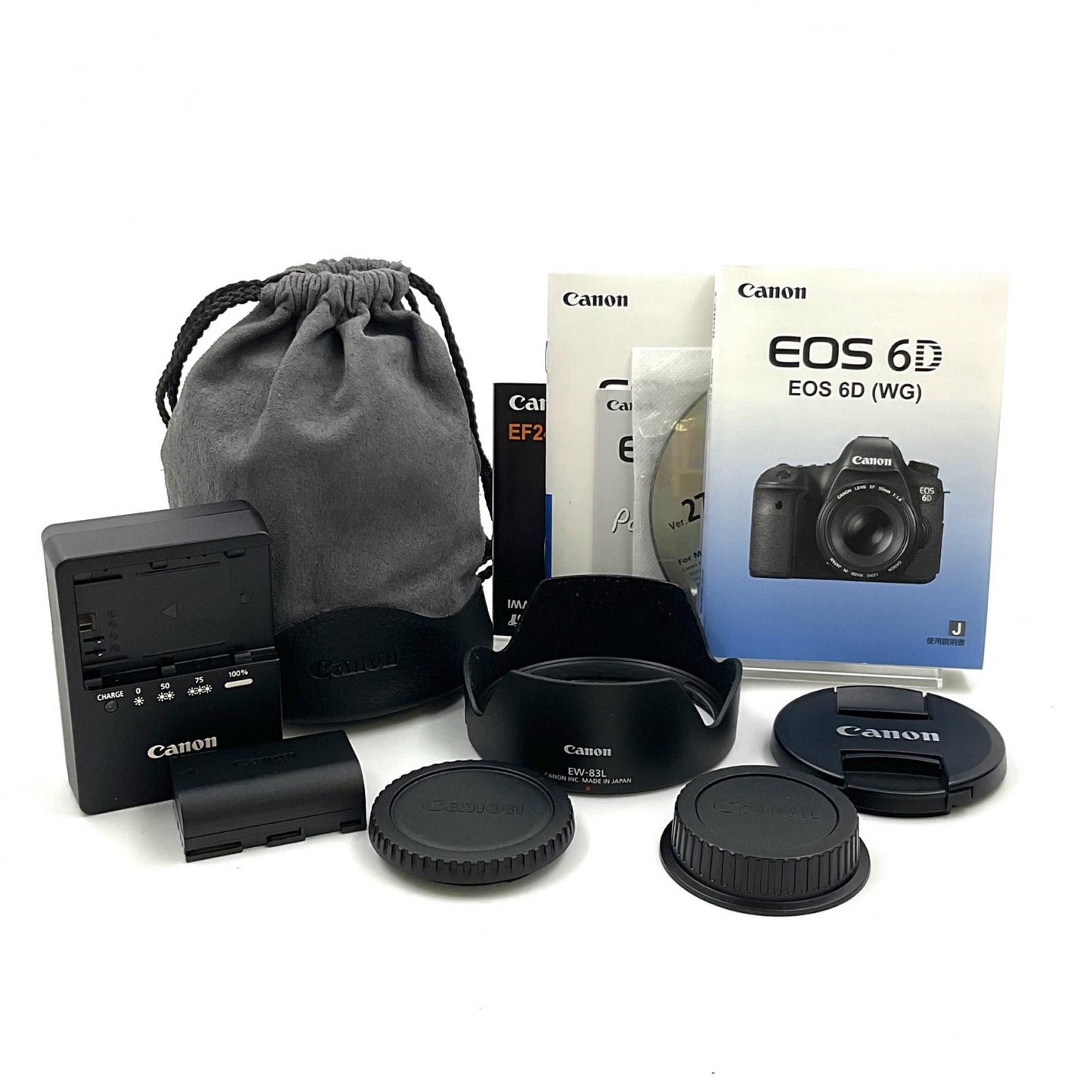 【全額返金保証】【最速発送】Canon デジタル一眼 EOS 6D EF24-70L IS USM レンズキット ブラック 美品 動作確認済