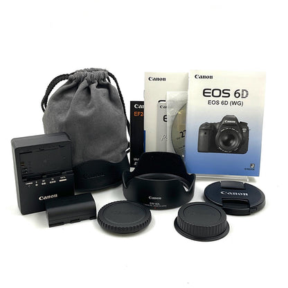 【全額返金保証】【最速発送】Canon デジタル一眼 EOS 6D EF24-70L IS USM レンズキット ブラック 美品 動作確認済