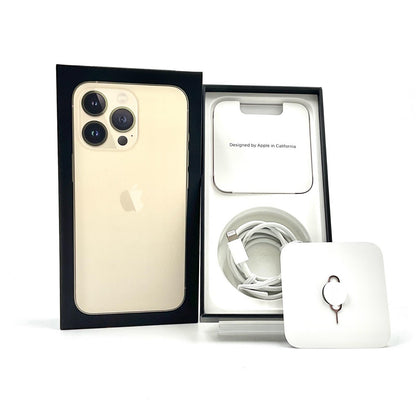 【全額返金保証】【最速発送】Apple iPhone iPhone 13 Pro 256GB ゴールド au SIMフリー 白ロム 美品 動作確認済 93%