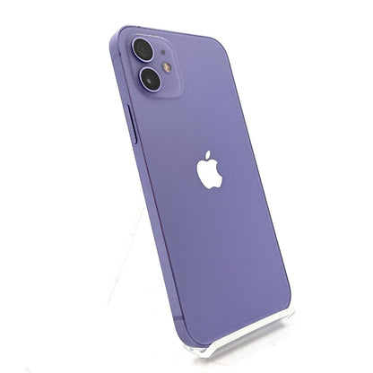 【全額返金保証】【最速発送】Apple iPhone iPhone 12 64GB パープル au 白ロム 動作確認済 80%