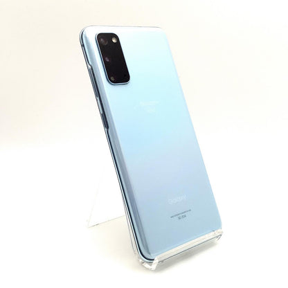 【全額返金保証】【最速発送】SAMSUNG Galaxy S20 5G 128GB クラウドブルー docomo SC-51A 白ロム 動作確認済