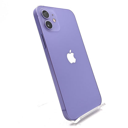 【全額返金保証】【最速発送】Apple iPhone iPhone 12 64GB パープル au 白ロム 動作確認済 80%