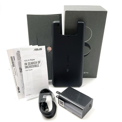 【全額返金保証】【最速発送】ASUS Zenfone 8 Flip 128GB ギャラクティックブラック SIMフリー ASUS_I004D 美品 動作確認済
