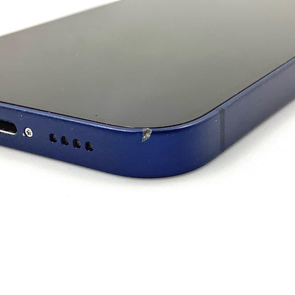 【全額返金保証】【最速発送】Apple iPhone iPhone mini 12 mini 64GB ブルー au 白ロム 動作確認済 100%
