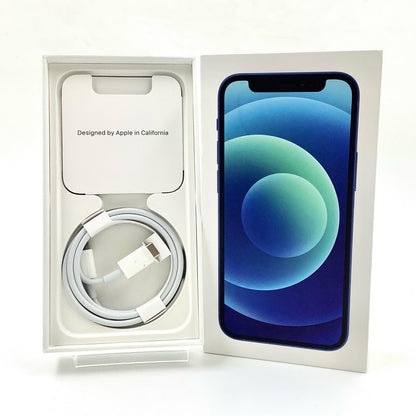 【全額返金保証】【最速発送】Apple iPhone iPhone mini 12 mini 64GB ブルー au 白ロム 動作確認済 100%