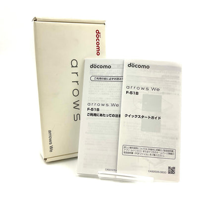 【全額返金保証】【最速発送】富士通 arrows arrows We 64GB ネイビー docomo F-51B 白ロム 動作確認済
