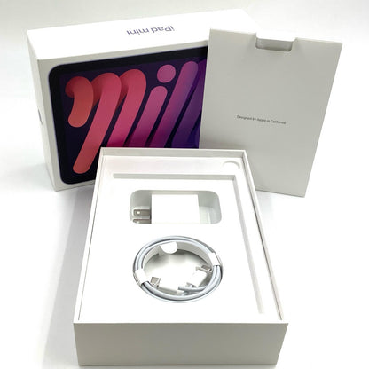 【最速発送】Apple iPad mini 8.3インチ 第6世代 256GB パープル WiFi+Cellular SIMフリー 白ロム【難有】