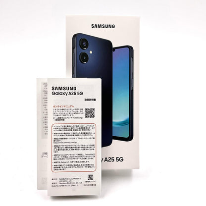 【全額返金保証】【最速発送】SAMSUNG Galaxy A25 5G 64GB Black au SCG33SKA 白ロム 新品未開封 即納OK
