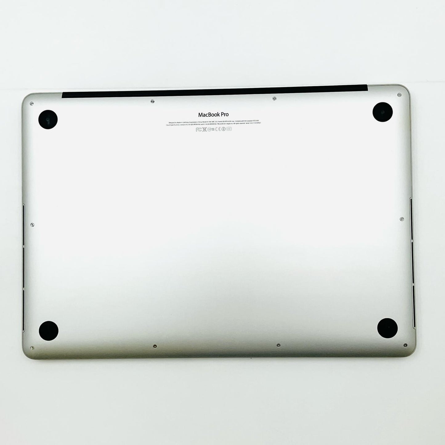 【全額返金保証】【最速発送】Apple MacBook Pro 15インチ 2012 intel core i7 8GB SSD 256GB シルバー 81.6% 動作確認済