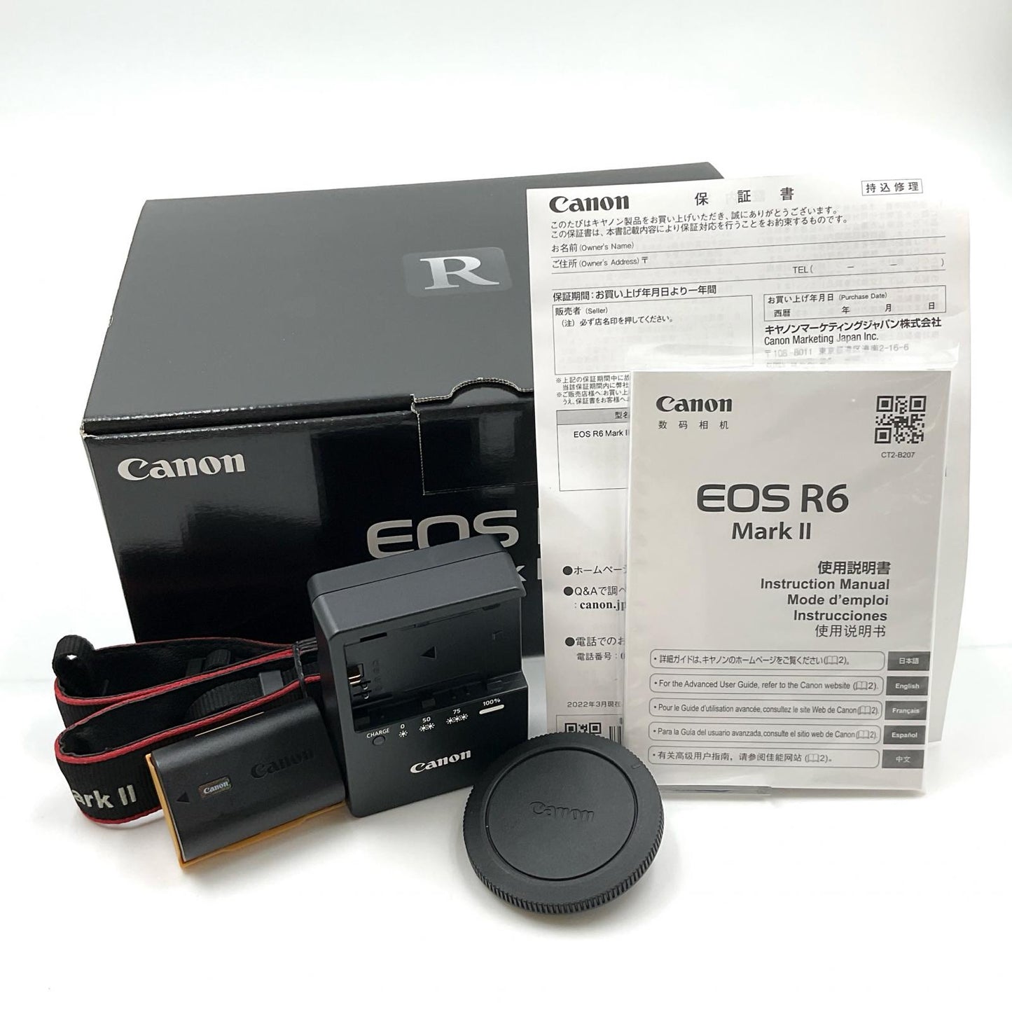 【全額返金保証】【最速発送】Canon デジタル一眼 EOS R6 Mark II ボディ ブラック 動作確認済