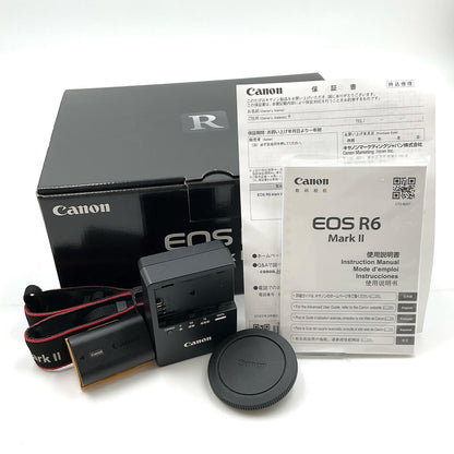 【全額返金保証】【最速発送】Canon デジタル一眼 EOS R6 Mark II ボディ ブラック 動作確認済