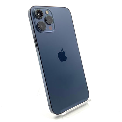 【最速発送】Apple iPhone iPhone 12 Pro Max 128GB パシフィックブルー docomo 白ロム【難有】 78%