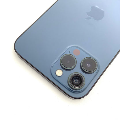 【最速発送】Apple iPhone iPhone 12 Pro Max 128GB パシフィックブルー docomo 白ロム【難有】 78%