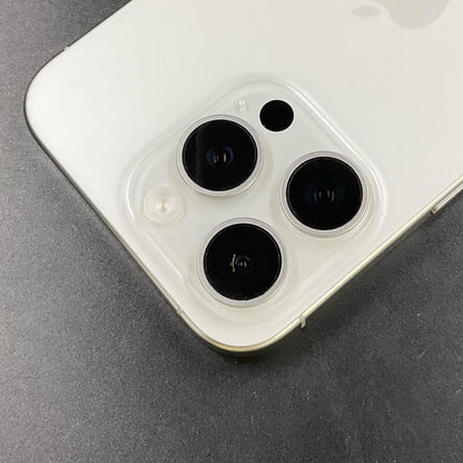 【全額返金保証】【最速発送】Apple iPhone iPhone 15 Pro 256GB ホワイトチタニウム au 動作確認済 87%
