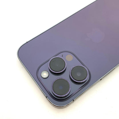 【全額返金保証】【最速発送】Apple iPhone iPhone 14 Pro 256GB ディープパープル docomo 白ロム 動作確認済 83%