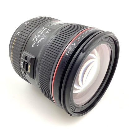 【全額返金保証】【最速発送】Canon EF24-70mm F4L IS USM 美品 動作確認済