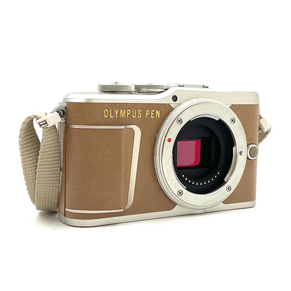 【全額返金保証】【最速発送】OLYMPUS デジタル一眼 PEN E-PL9 ボディ [ブラウン] 美品 動作確認済