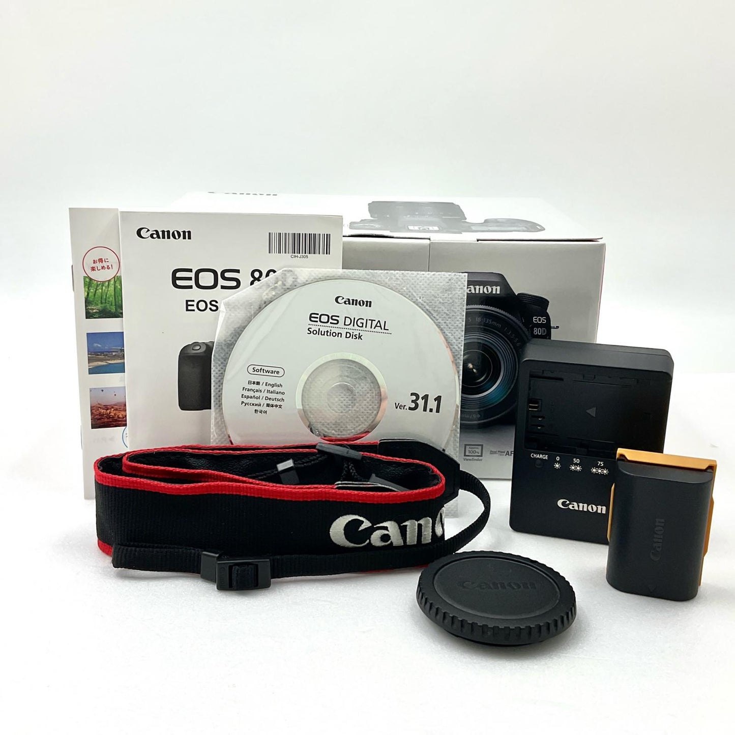 【全額返金保証】【最速発送】Canon デジタル一眼 EOS 80D ボディ ブラック 美品 動作確認済