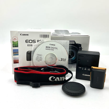 【全額返金保証】【最速発送】Canon デジタル一眼 EOS 80D ボディ ブラック 美品 動作確認済