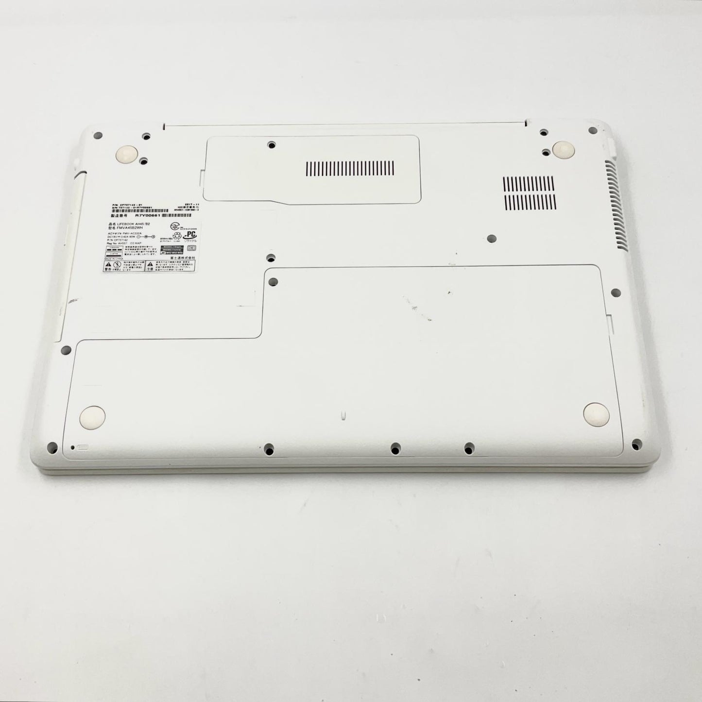 【全額返金保証】【最速発送】富士通 LIFEBOOK AH45/B2 FMVA45B2W intel core i3-7100U 4GB SSD 512GB 38% 動作確認済