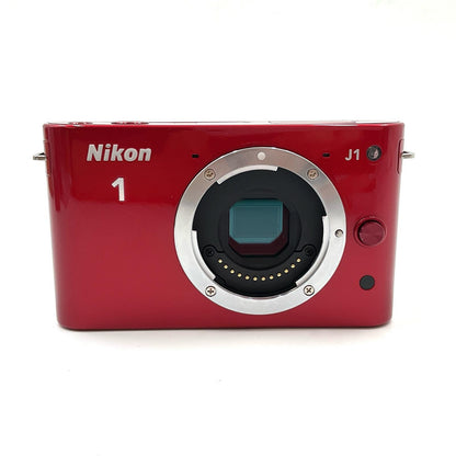 【全額返金保証】【最速発送】Nikon デジタル一眼 Nikon 1 J1 レッド 動作確認済