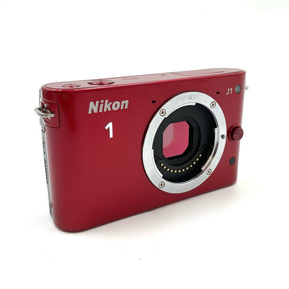 【全額返金保証】【最速発送】Nikon デジタル一眼 Nikon 1 J1 レッド 動作確認済