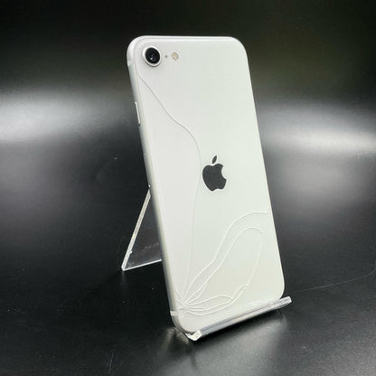 【最速発送】Apple iPhone iPhone SE（第2世代） 128GB ホワイト au 白ロム【難有】 77%