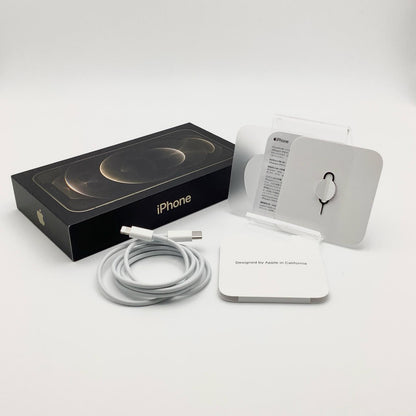 【全額返金保証】【最速発送】Apple iPhone iPhone 12 Pro 256GB ゴールド docomo SIMフリー 白ロム 美品 動作確認済 80%
