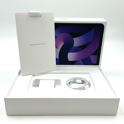 【全額返金保証】【最速発送】Apple iPad Air 10.9インチ 第5世代 256GB パープル Wi-Fi 美品 動作確認済
